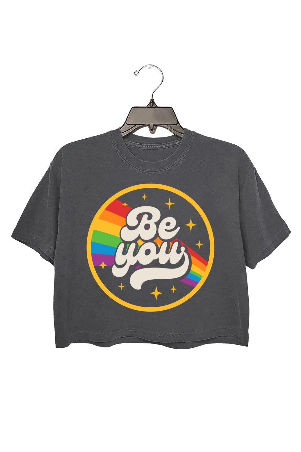 Be You Rainbow Pride Crop Top For Women