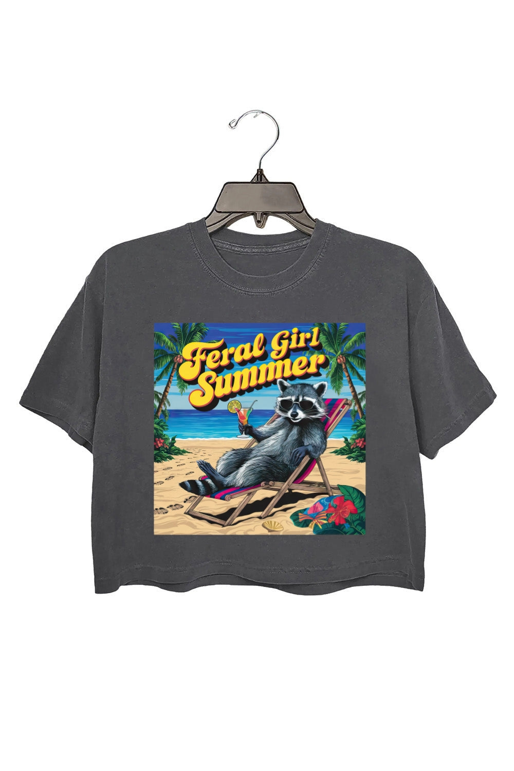 Feral Girl Juice Summer Crop Tee For Women