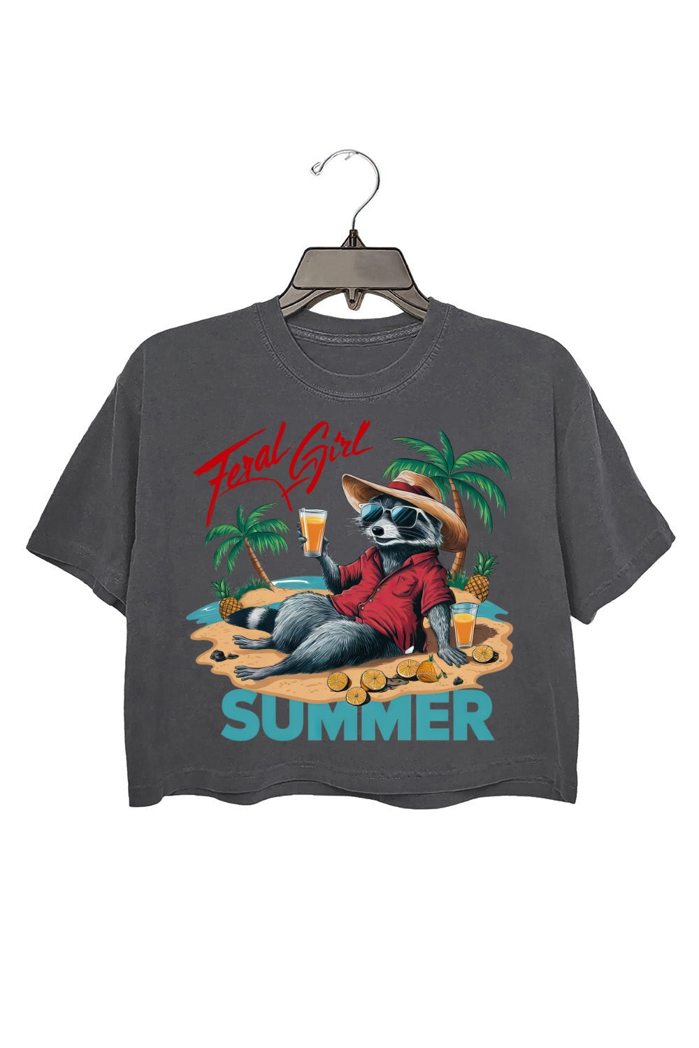 Feral Summer Vacation Crop Top For Women