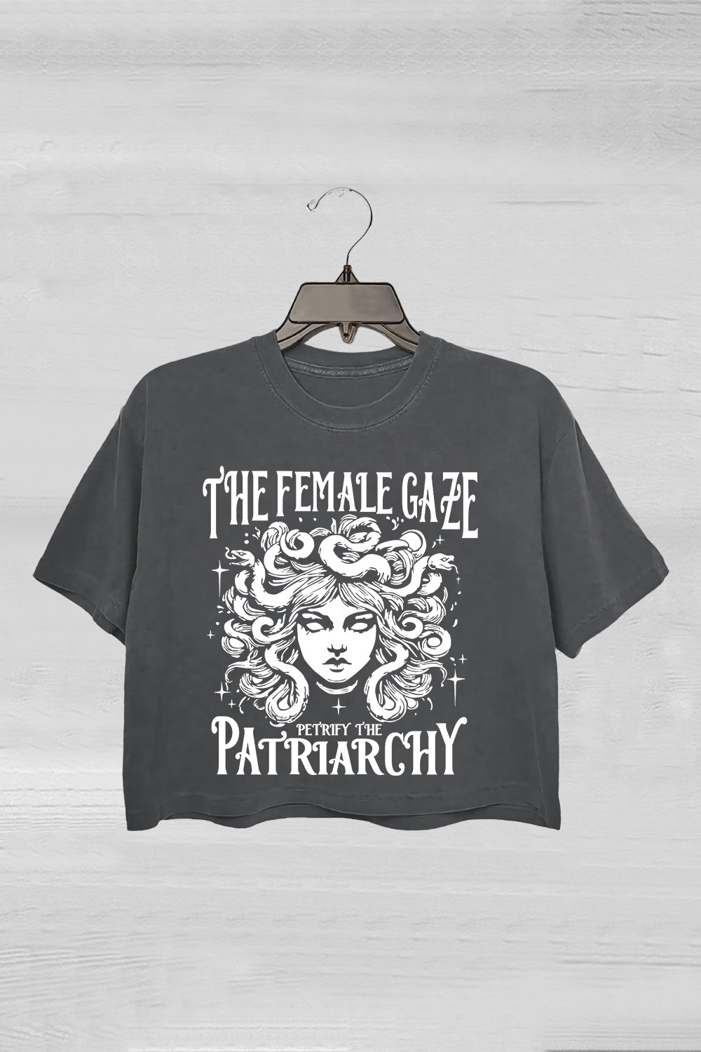 The Female Gaxe Patriarchy Crop Tee For Women
