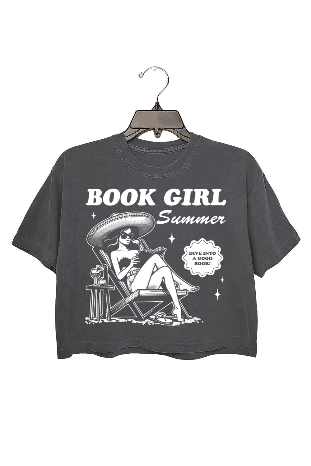 Book Girl Summer Crop Top For Women
