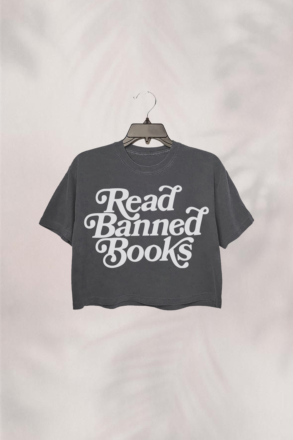 Read Banned Books Graphic Crop Top For Women