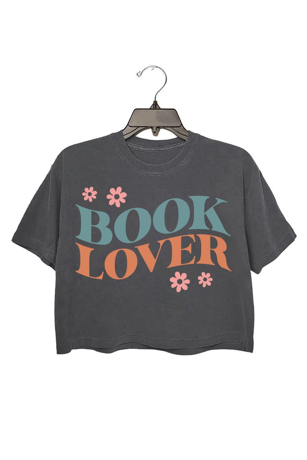 Book Lover Flowers Crop Top For Women