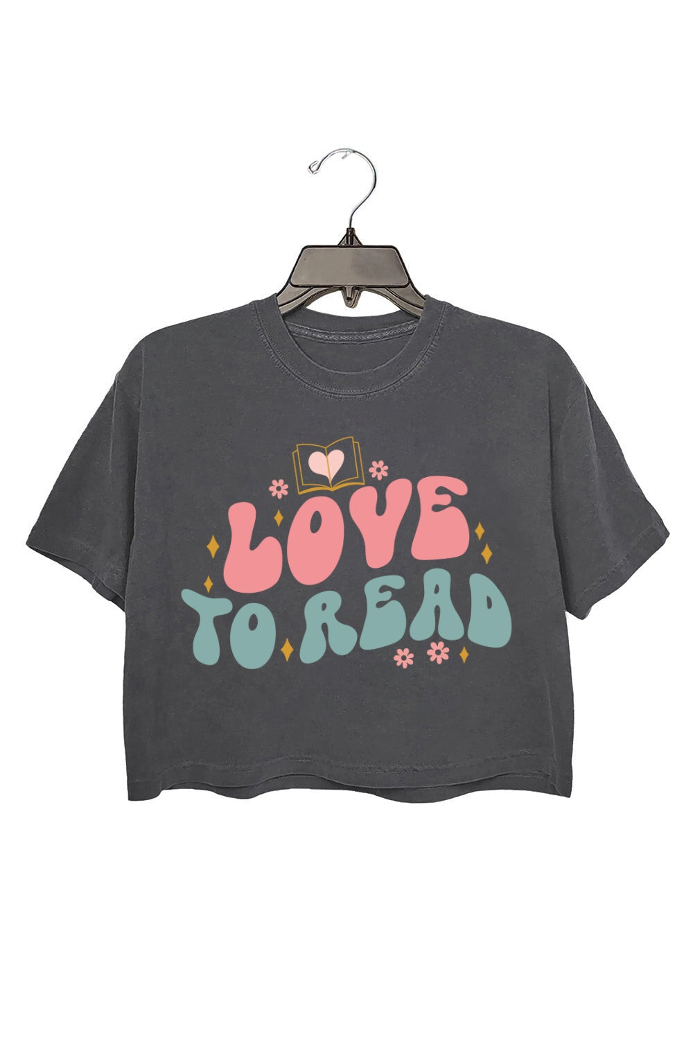 Love to Read Crop Top For Women