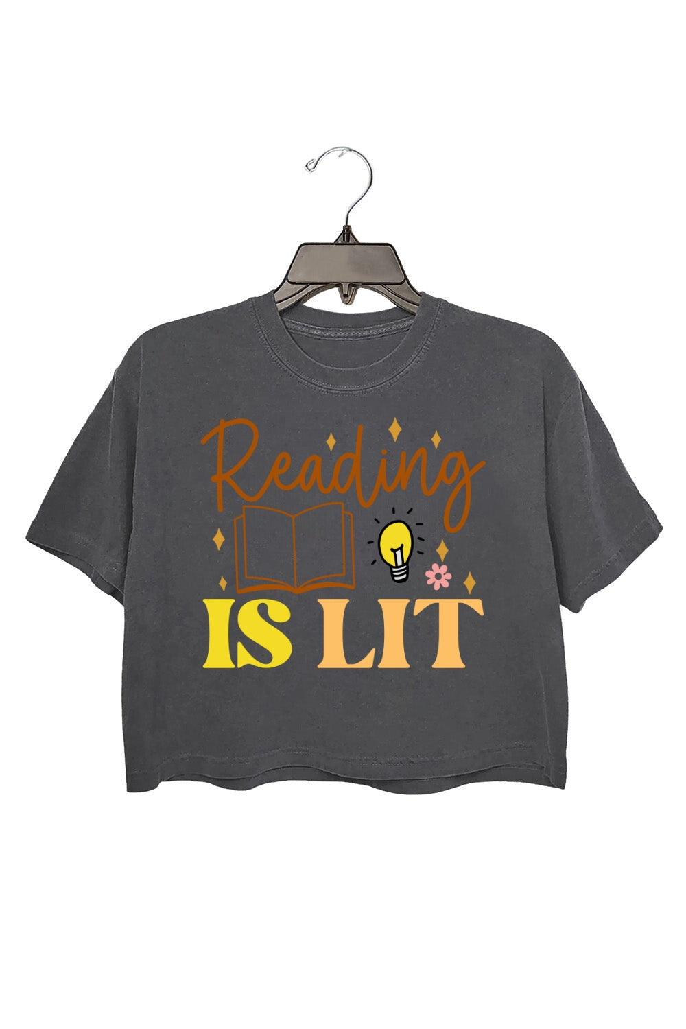 Reading Is Lit Crop Top For Women