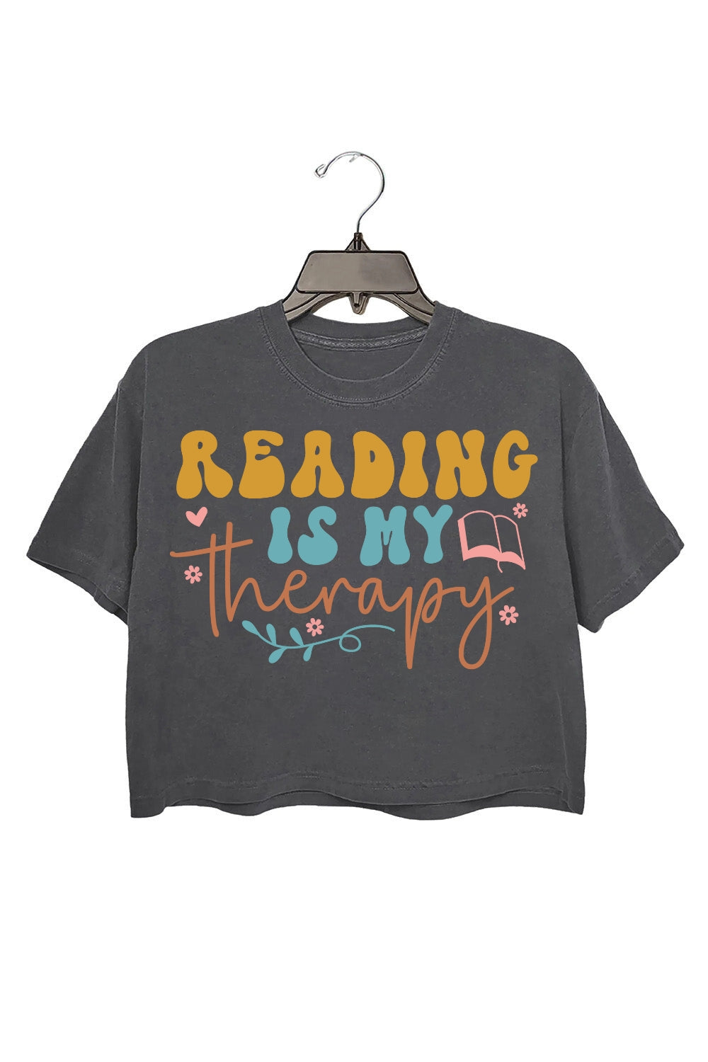 Reading Is My Therapy Crop Top For Women