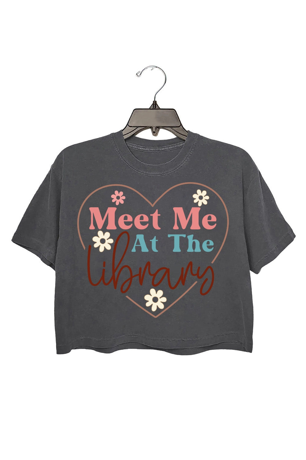 Meet Me At The Library Crop Top For Women