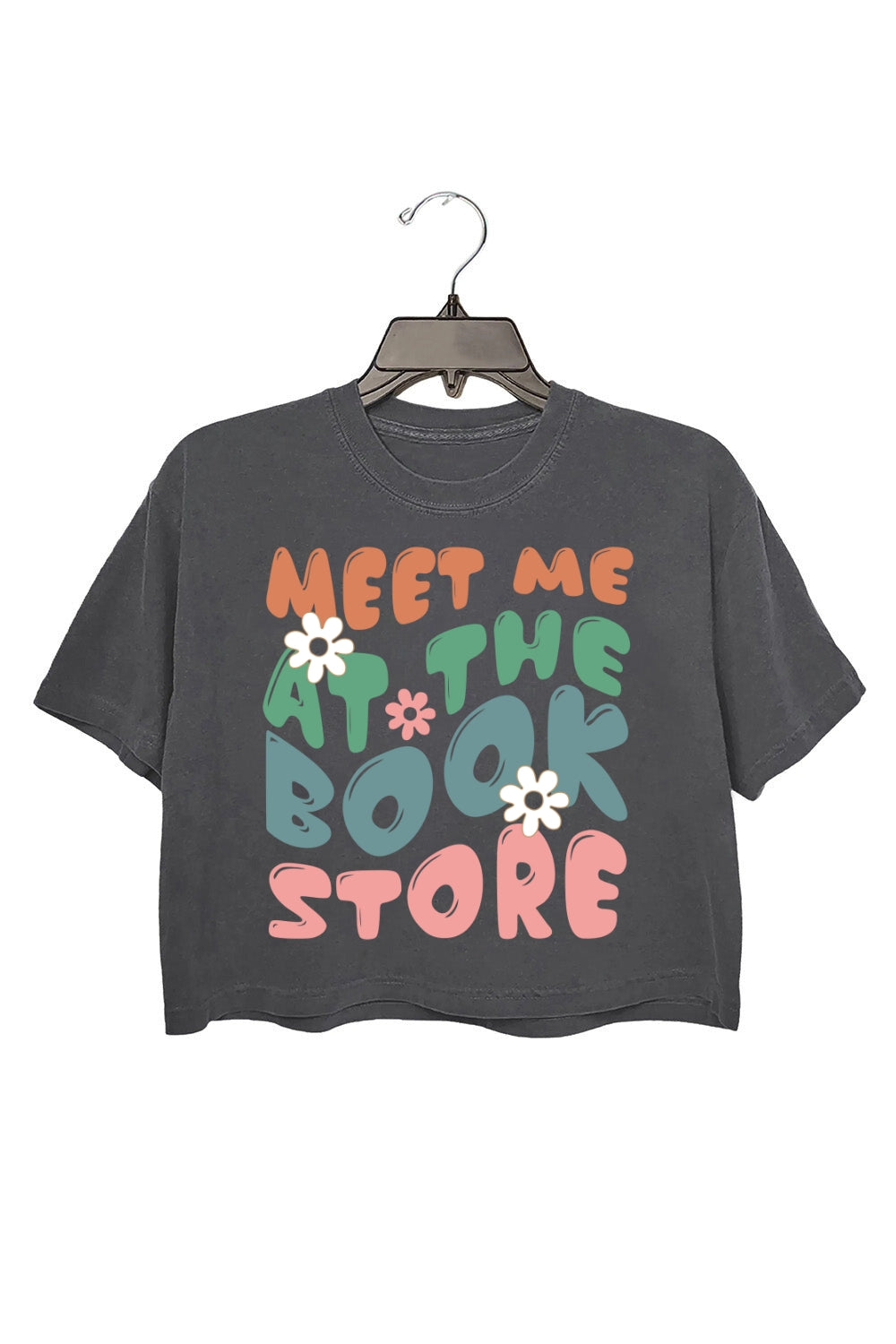 Meet Me At The Book Store Crop Top For Women