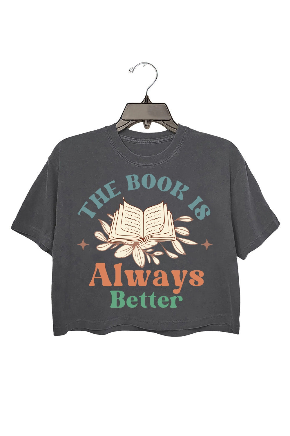 The Book Is Always Better Crop Top For Women