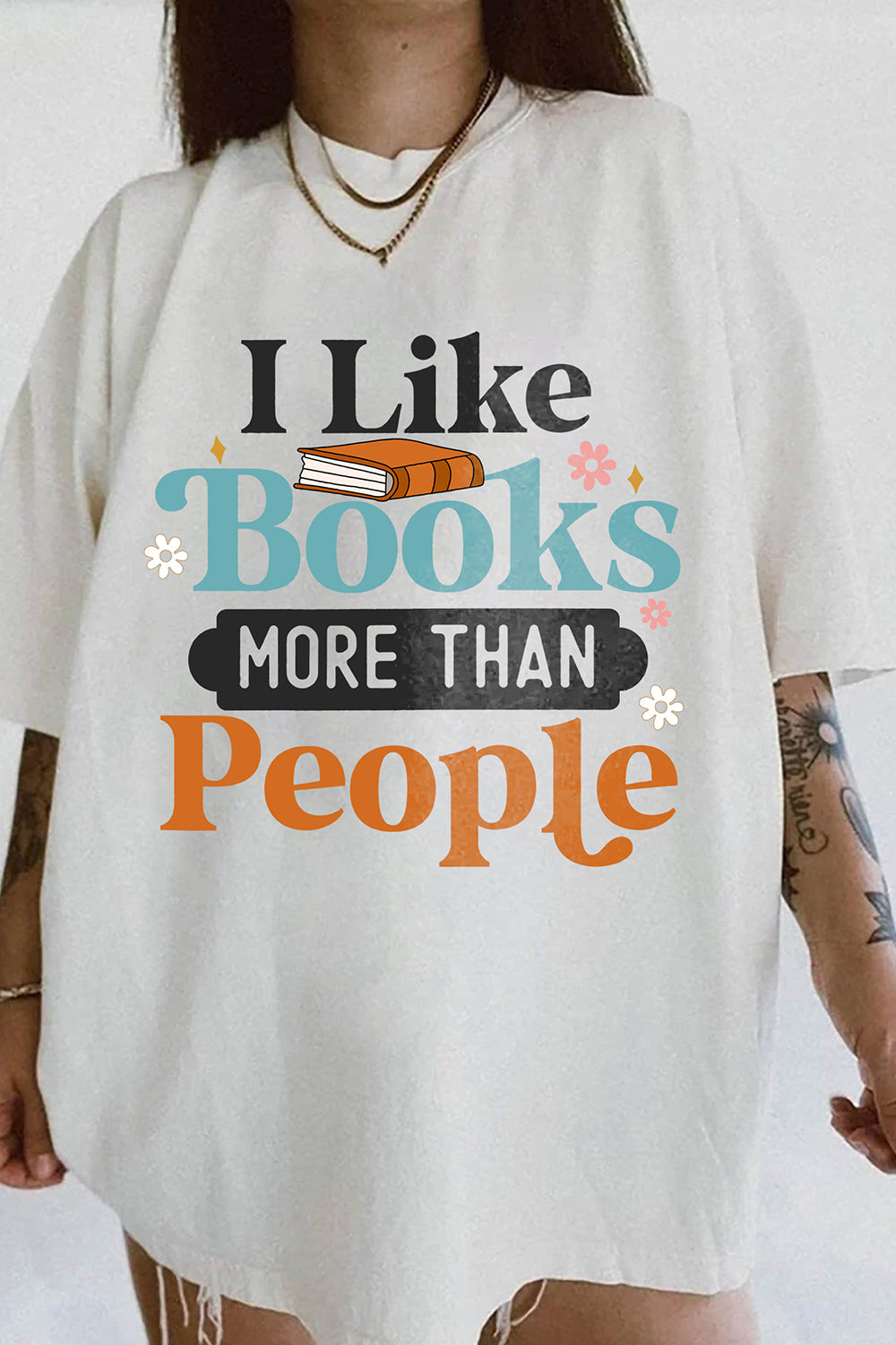 I Like Books More Than People Tee For Women