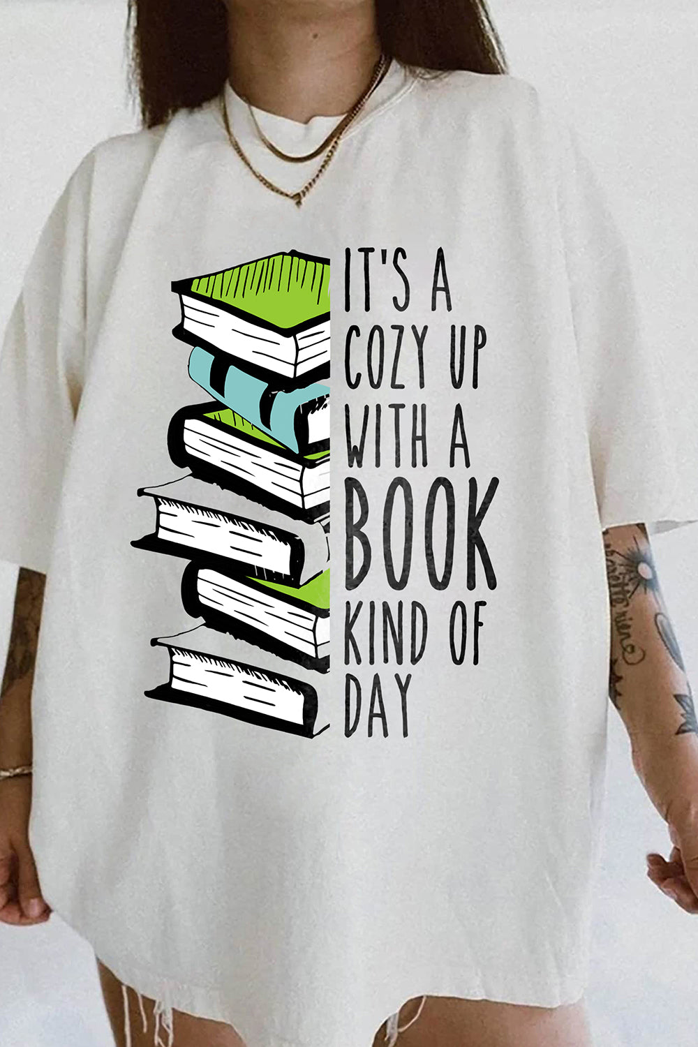 It's A Cozy Up With A Book Kind Of Day Tee For Women