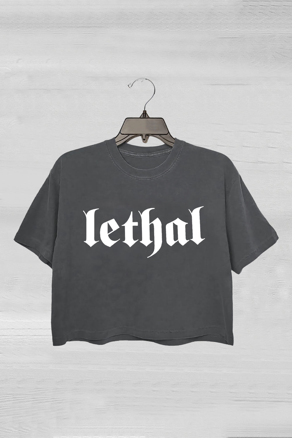 Gothic Lethal Crop Tee For Women