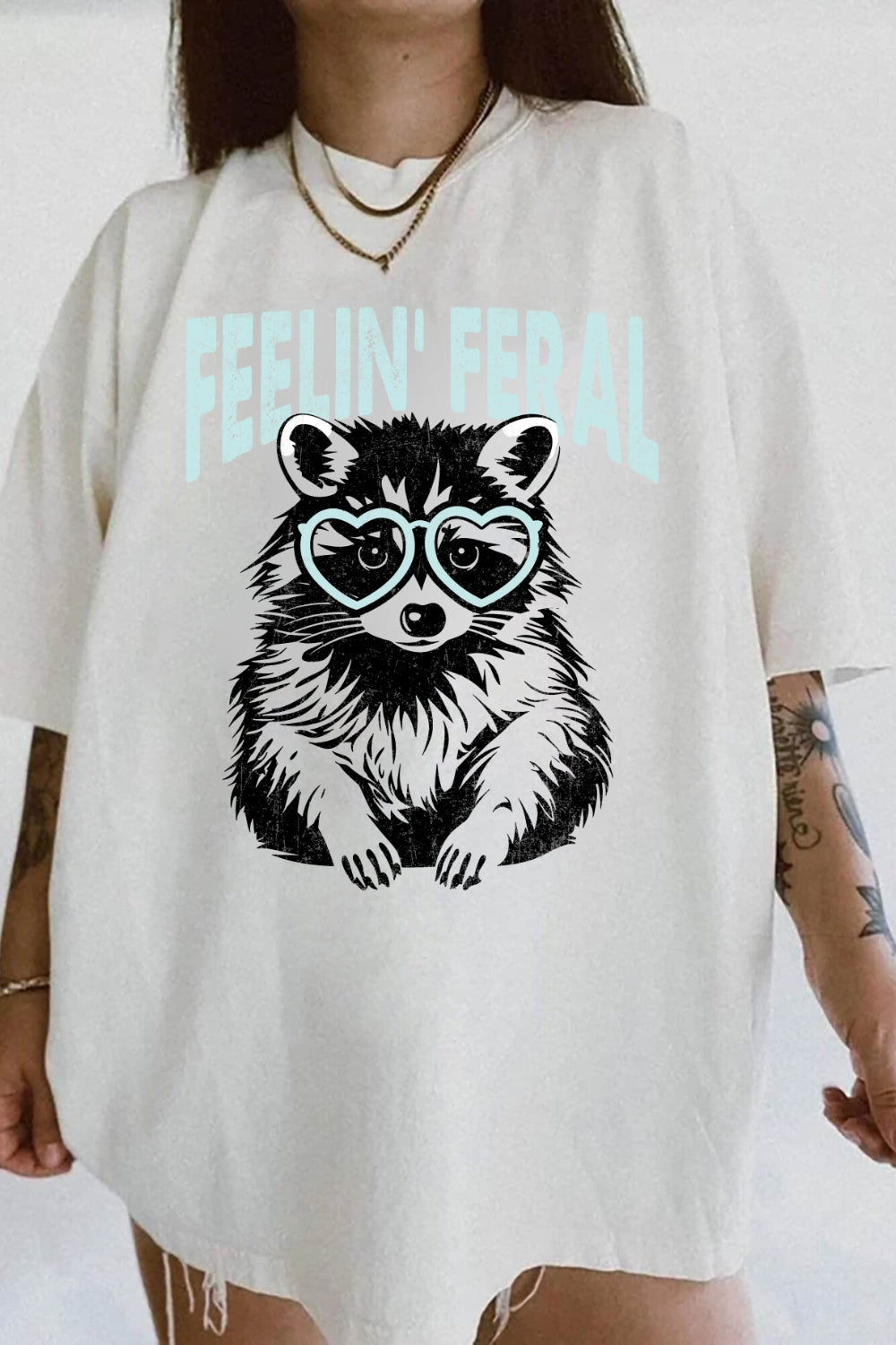 Feelin Feral Funny Tee For Women