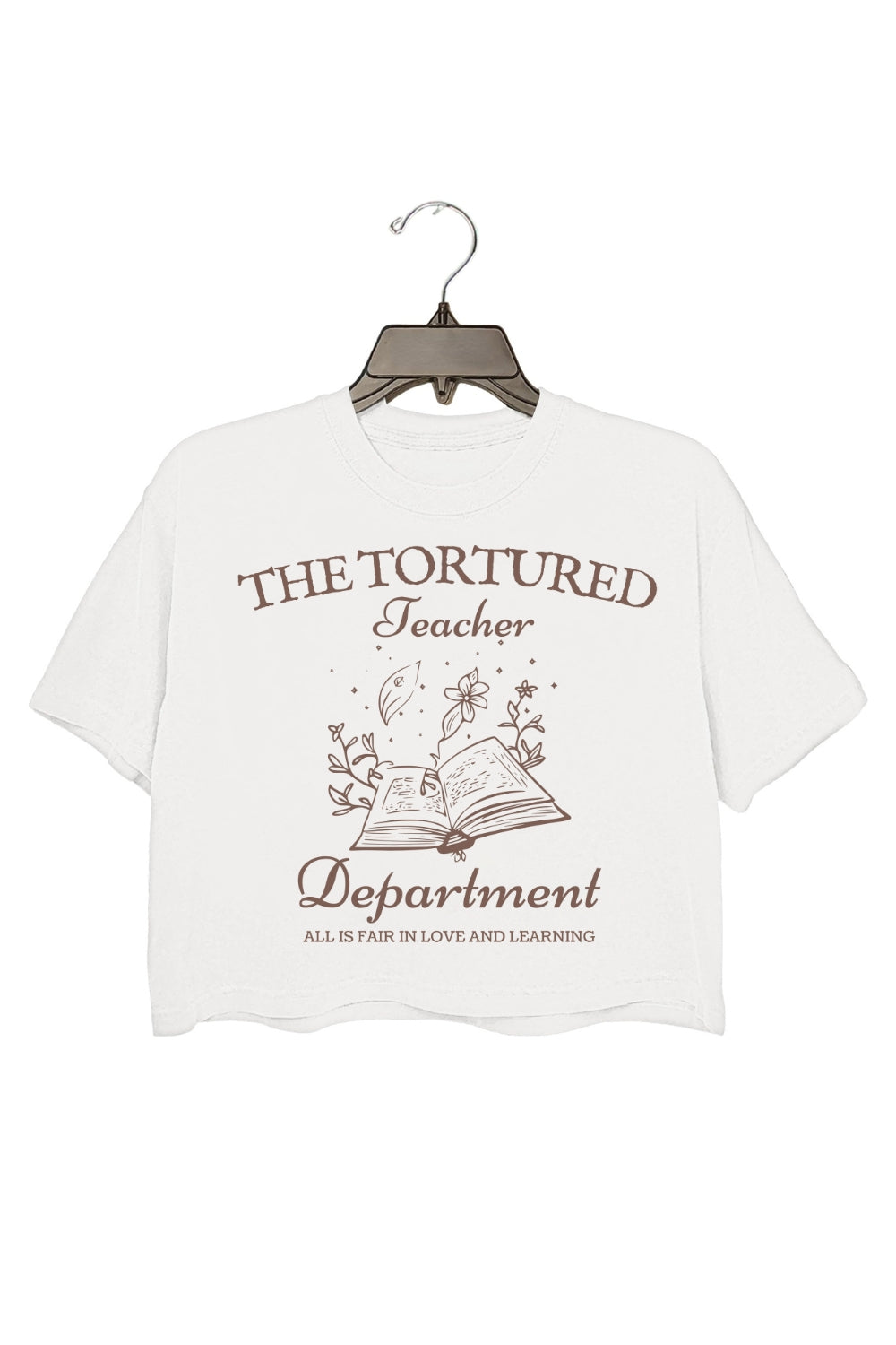 The Tortured Teacher Department Crop Tee For Women