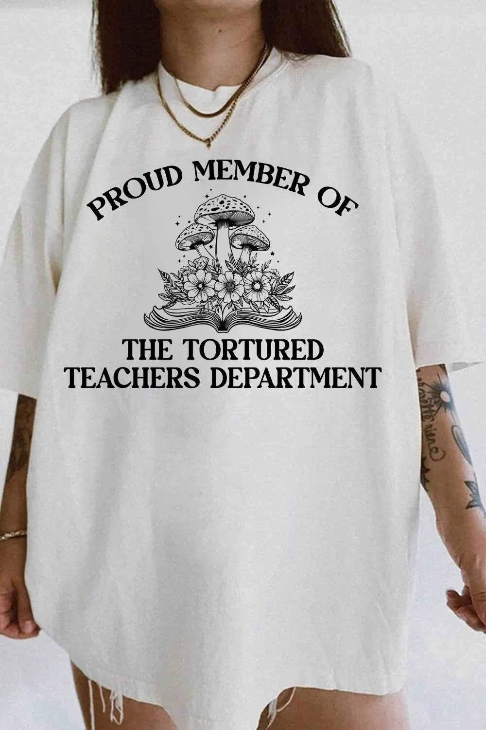 Proud Member Of TTPD Teachers Department Mushroom Tee For Women
