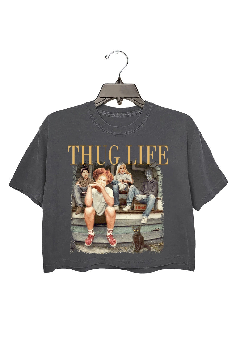 Thug Life Bad Witches Crop Top For Women