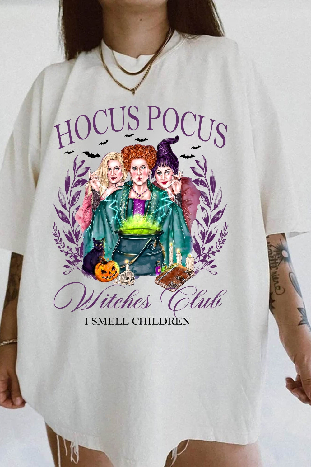 Witches Club Halloween Tee For Women