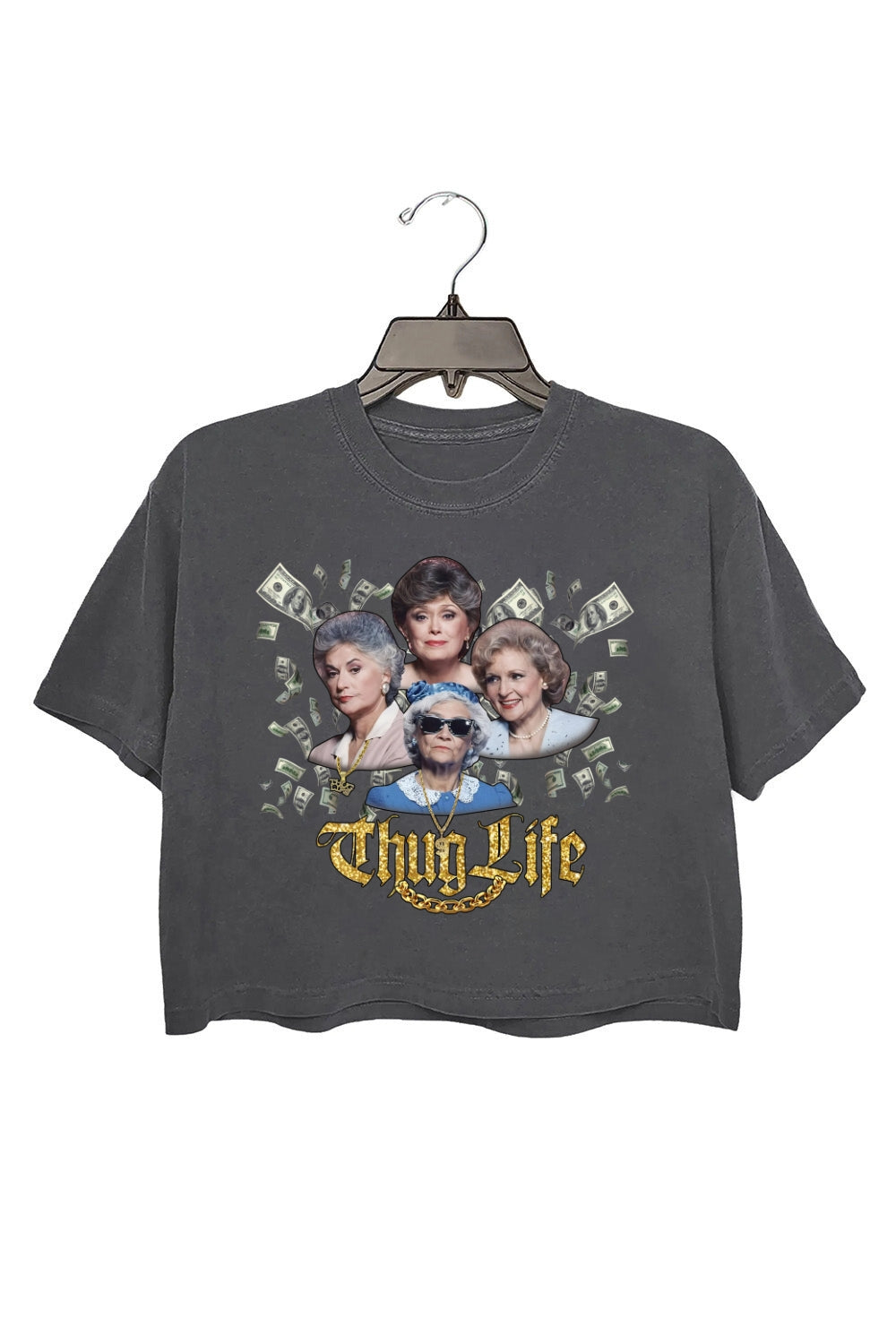Golden Girls Thug Life Funny Crop Top For Women