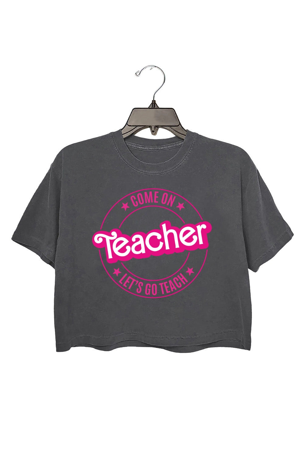 Come On Teacher Lets Go Teach Crop Tee For Women