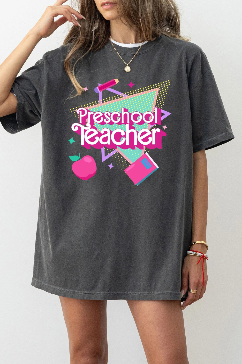 Preschool Teacher Pink Doll Tee For Women