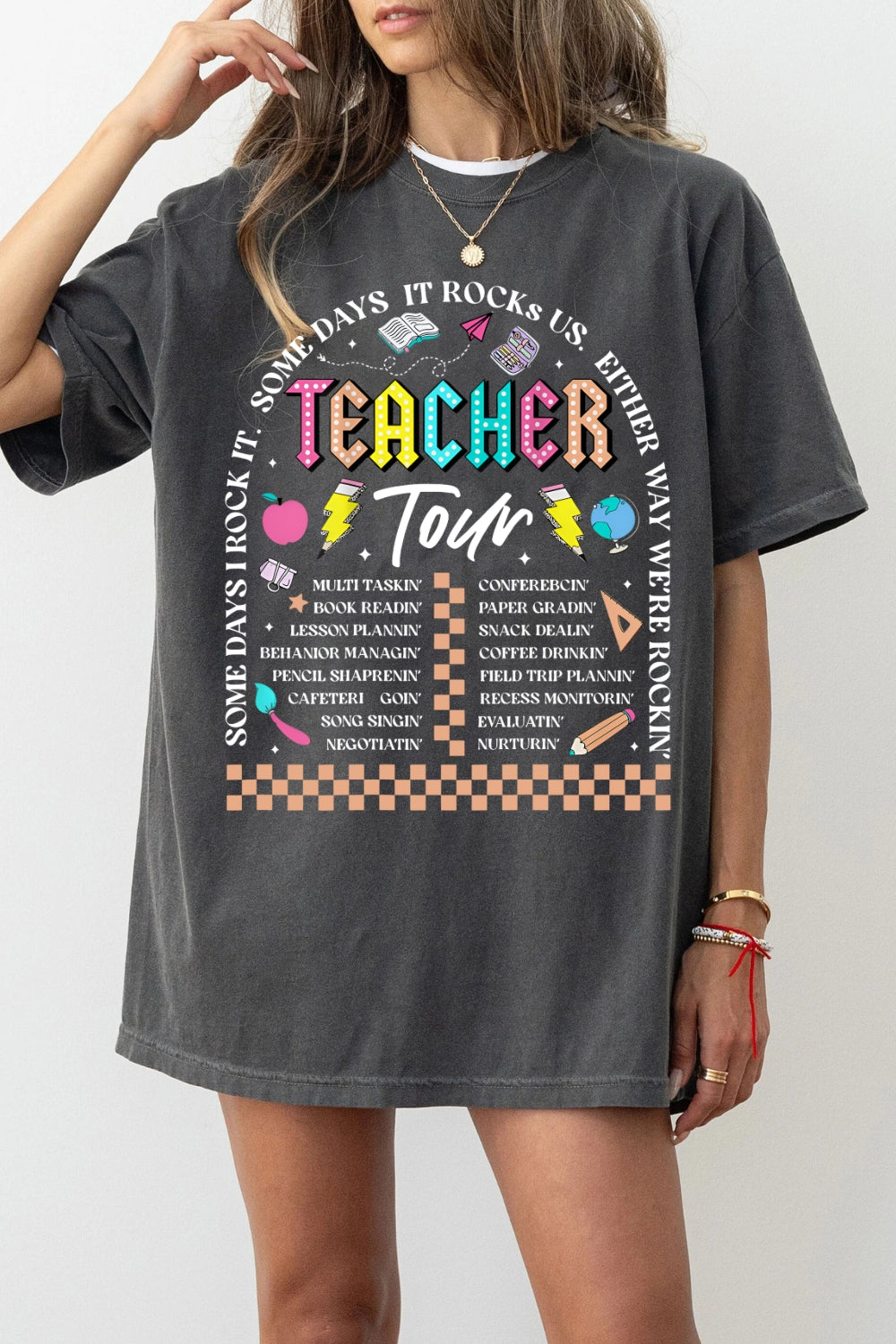 Rock It Teacher Tour Tee For Women
