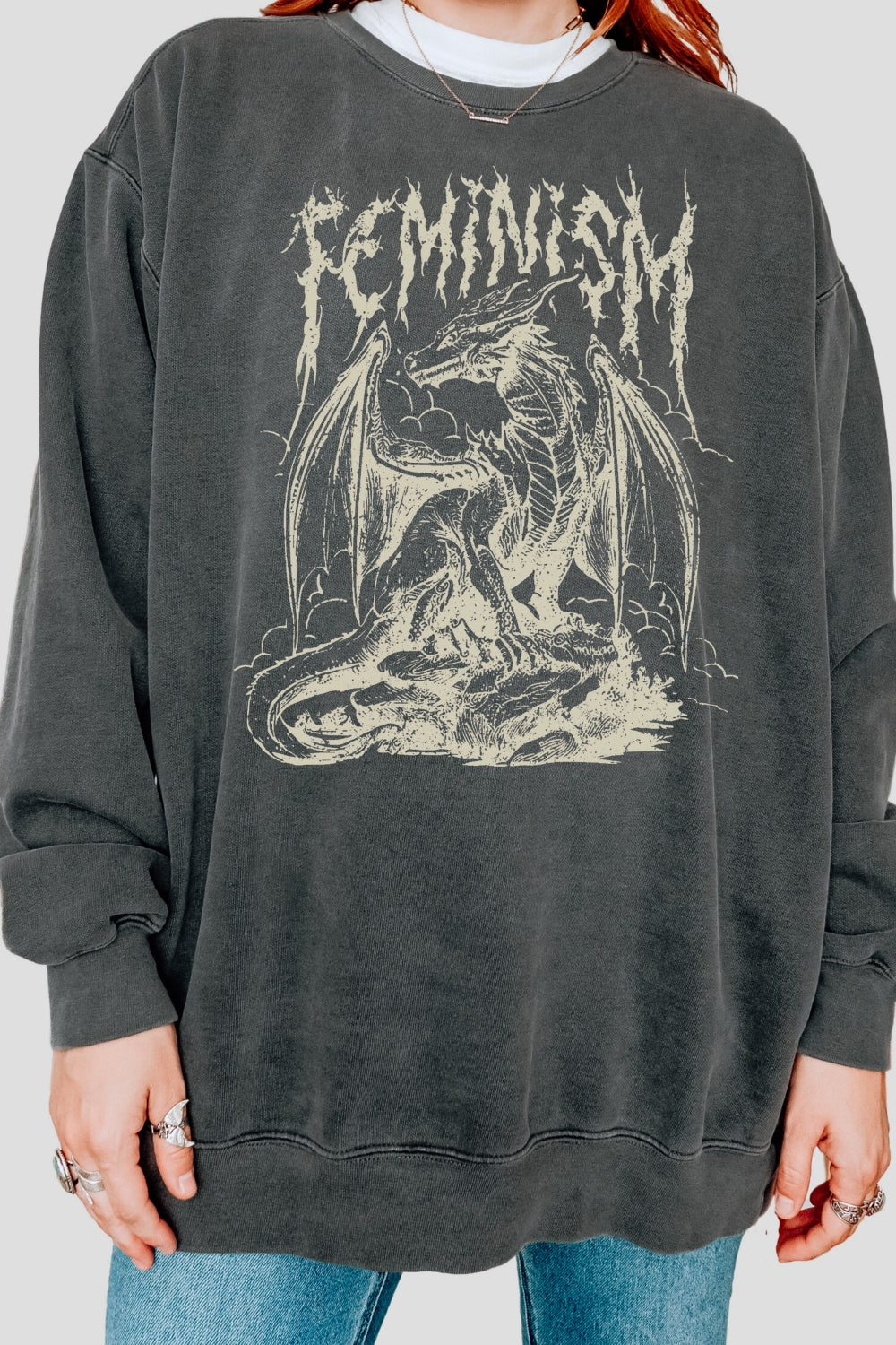 Dragon Fantasy Feminism Sweatshirt For Women