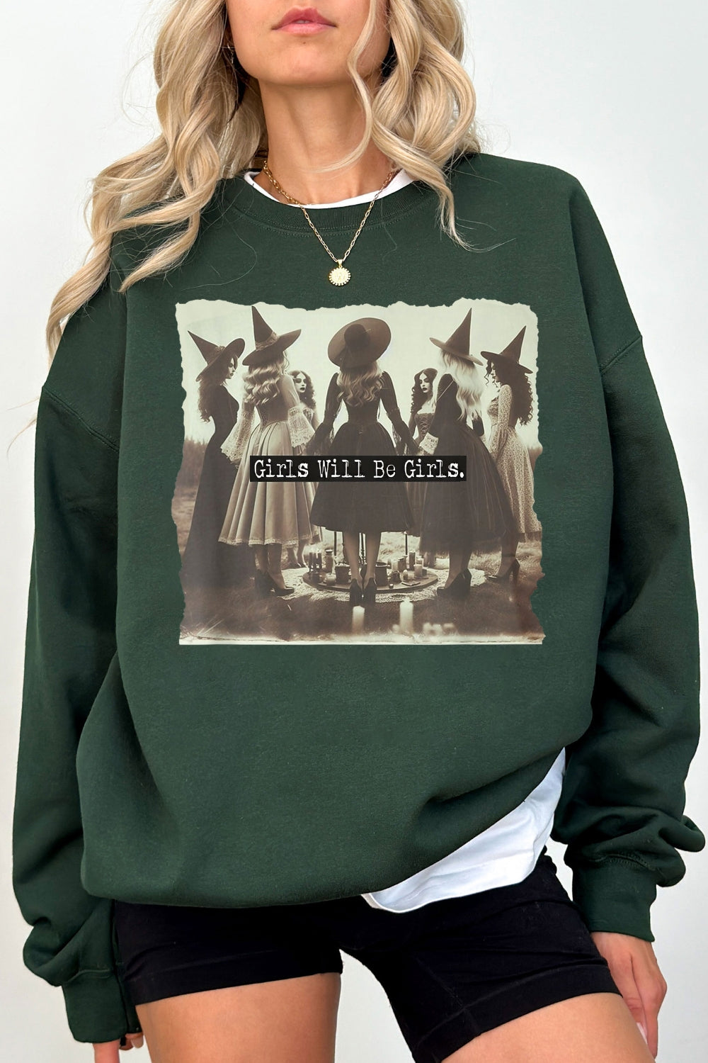 Girls Will Be Girls Witches Club Sweatshirt For Women
