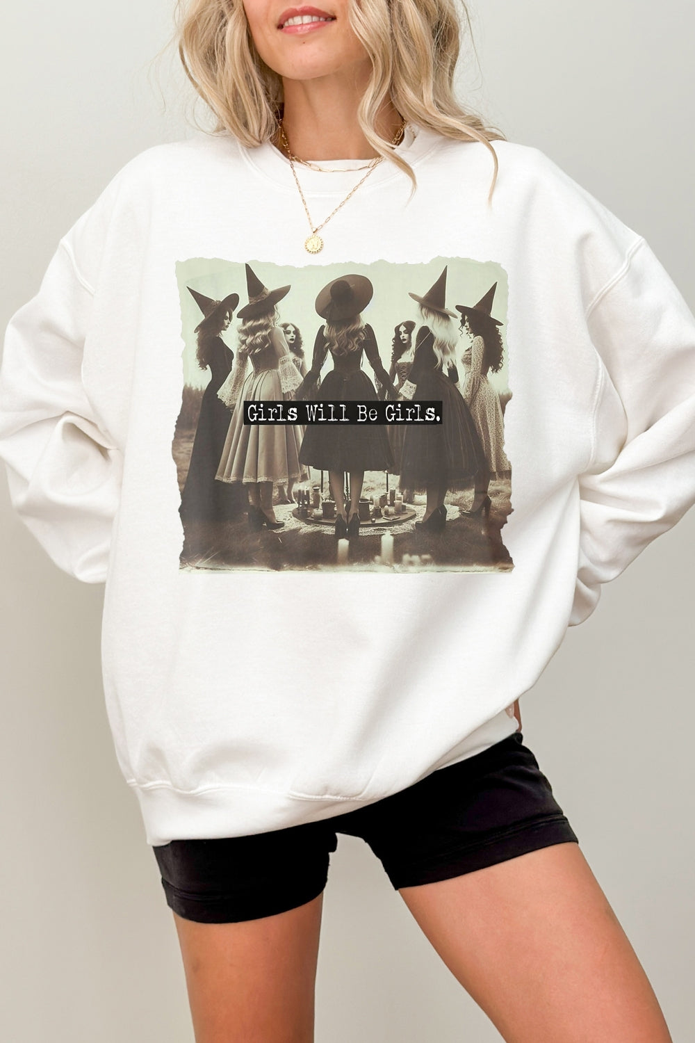 Girls Will Be Girls Witches Club Sweatshirt For Women