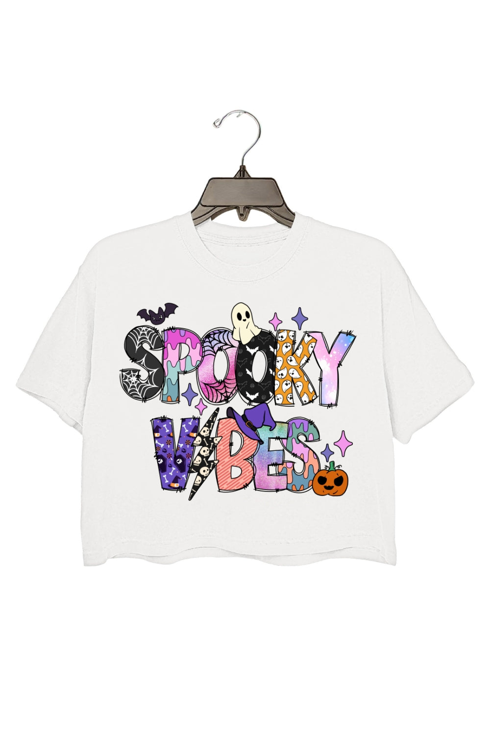 Spooky Vibes Crop Top For Women