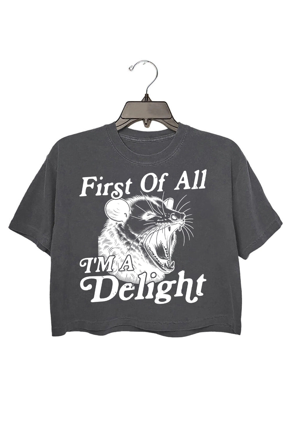First of All I'm A Delight Crop Top For Women