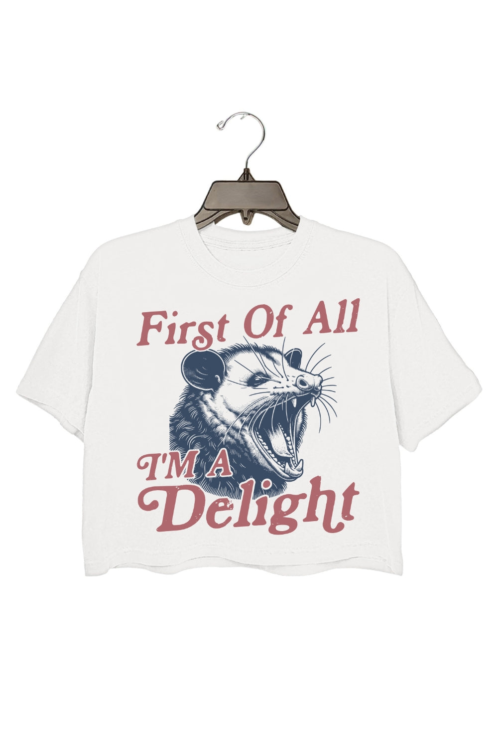 First of All I'm A Delight Crop Top For Women