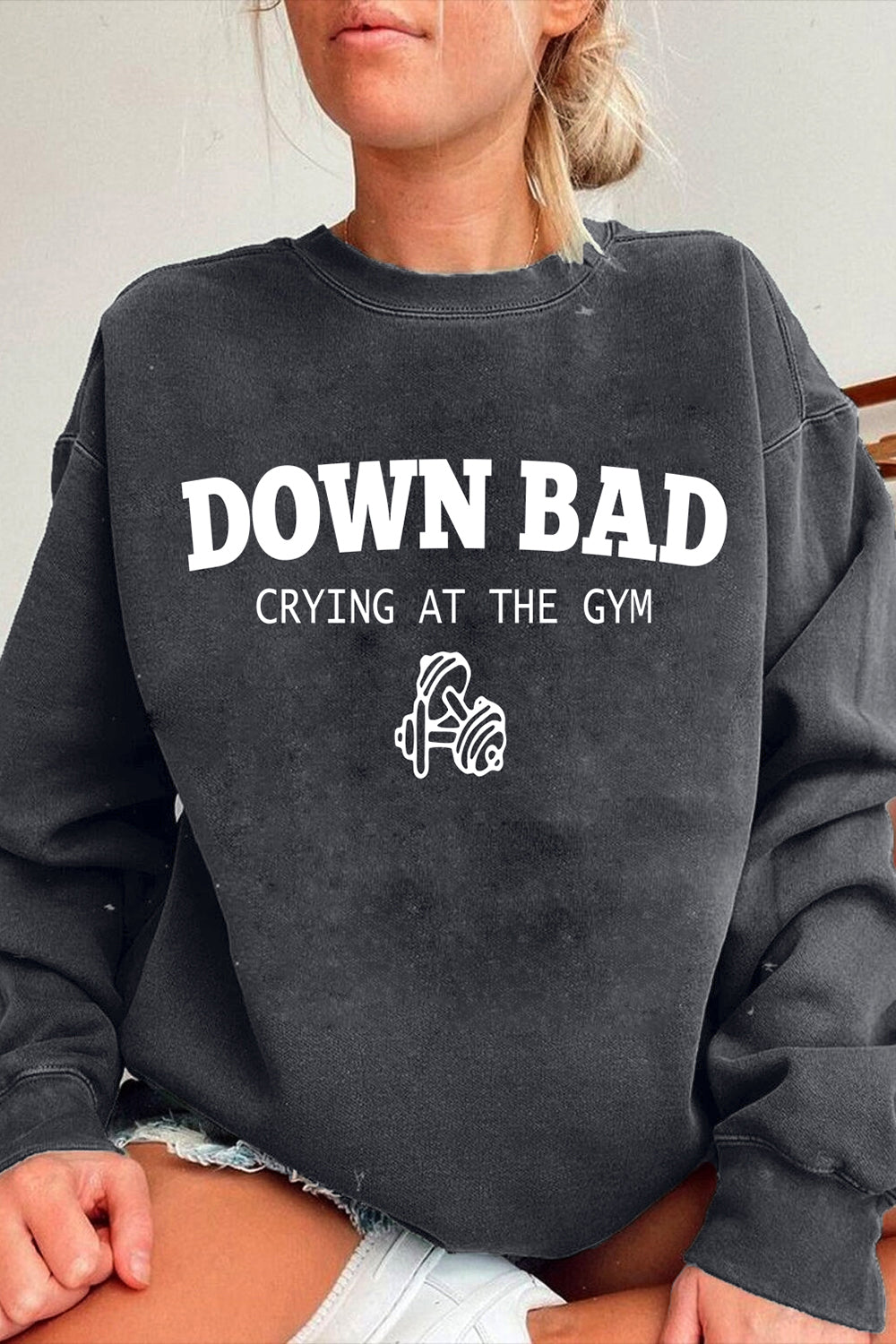 TTPD Down Bad Crying At The Gym Sweatshirt For Women