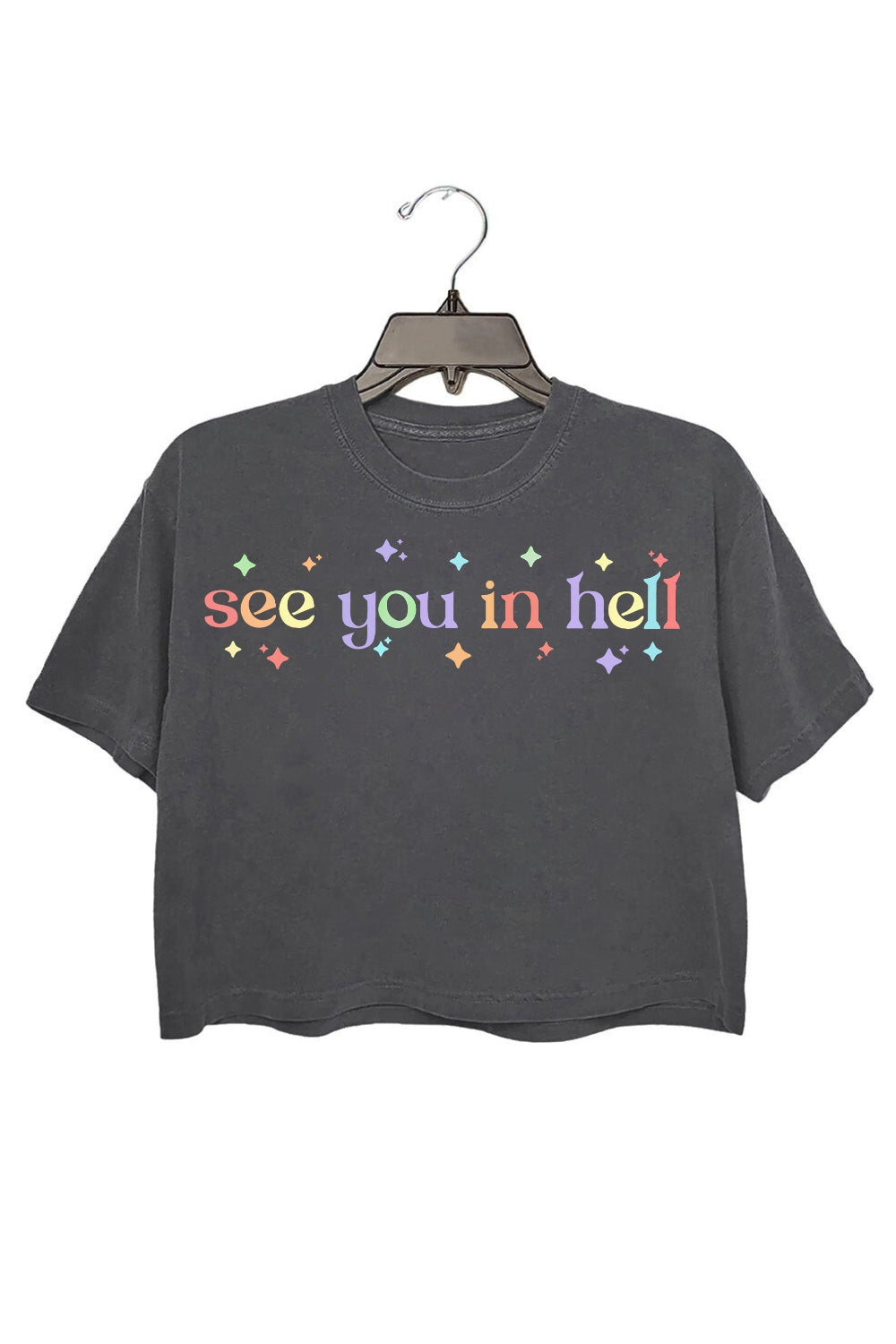 See You In Hell Crop Top For Women