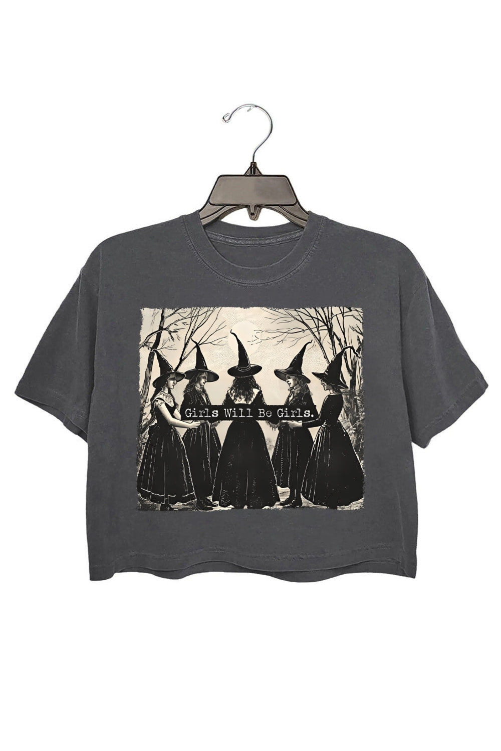 Witchy Vibe Girls Will Be Girls Crop Top For Women