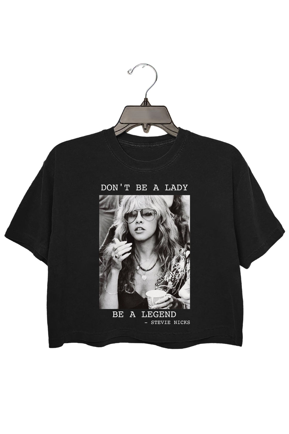 Don't be a Lady be a Legend Fleetwood Mac Crop Top For Women