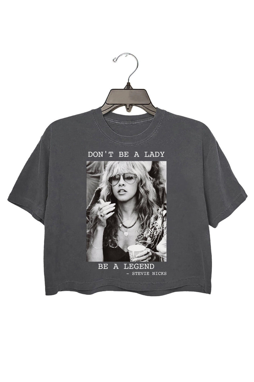 Don't be a Lady be a Legend Fleetwood Mac Crop Top For Women