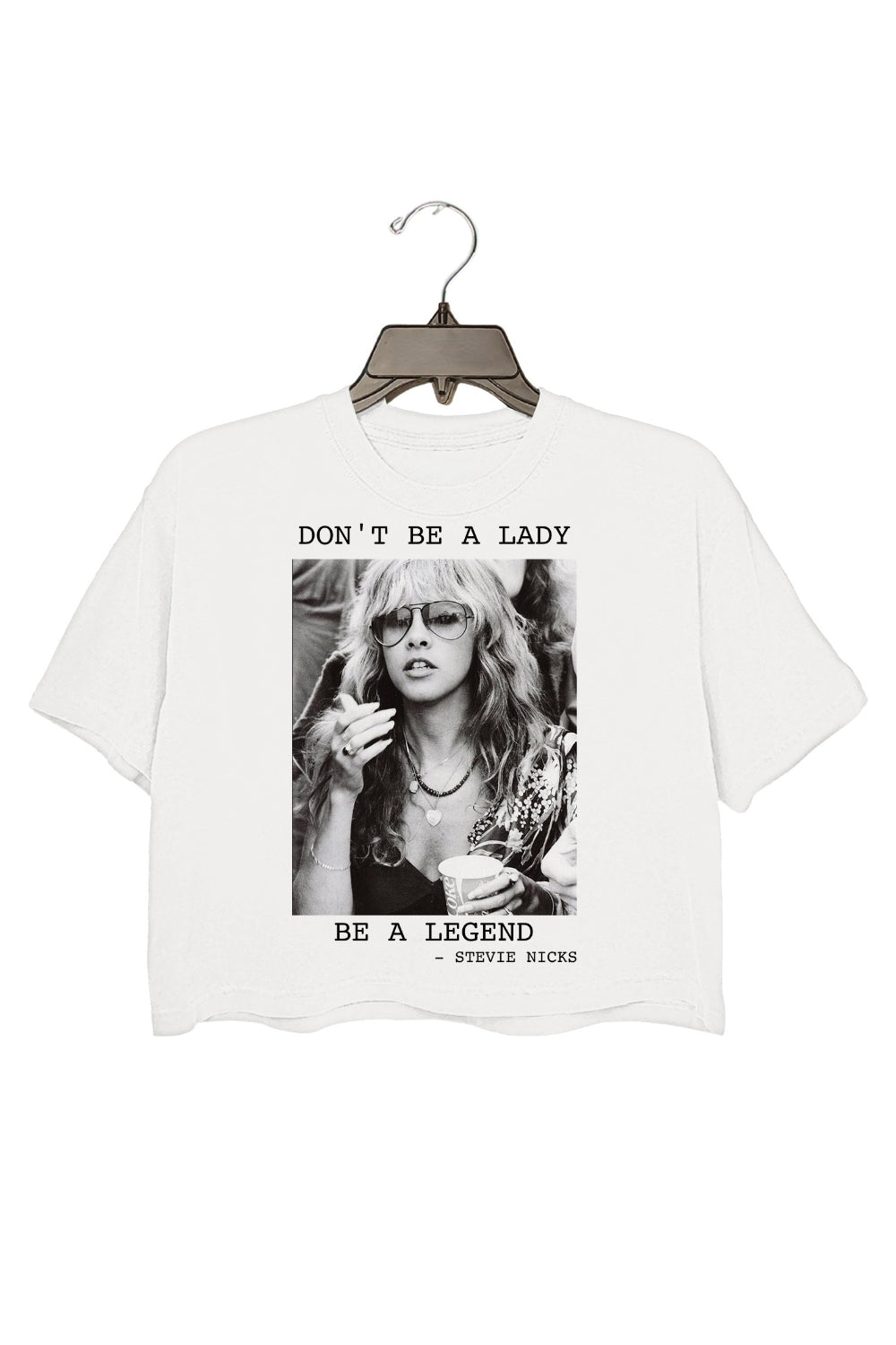Don't be a Lady be a Legend Fleetwood Mac Crop Top For Women