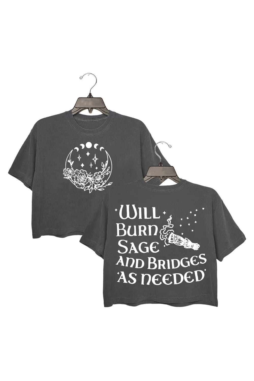 Will Burn Sage and Bridges as Needed Crop Top For Women