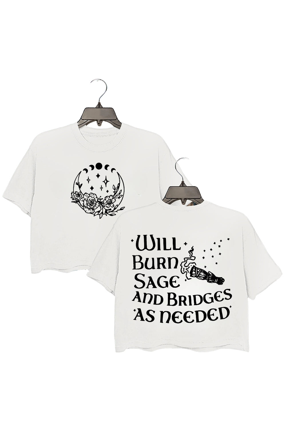 Will Burn Sage and Bridges as Needed Crop Top For Women