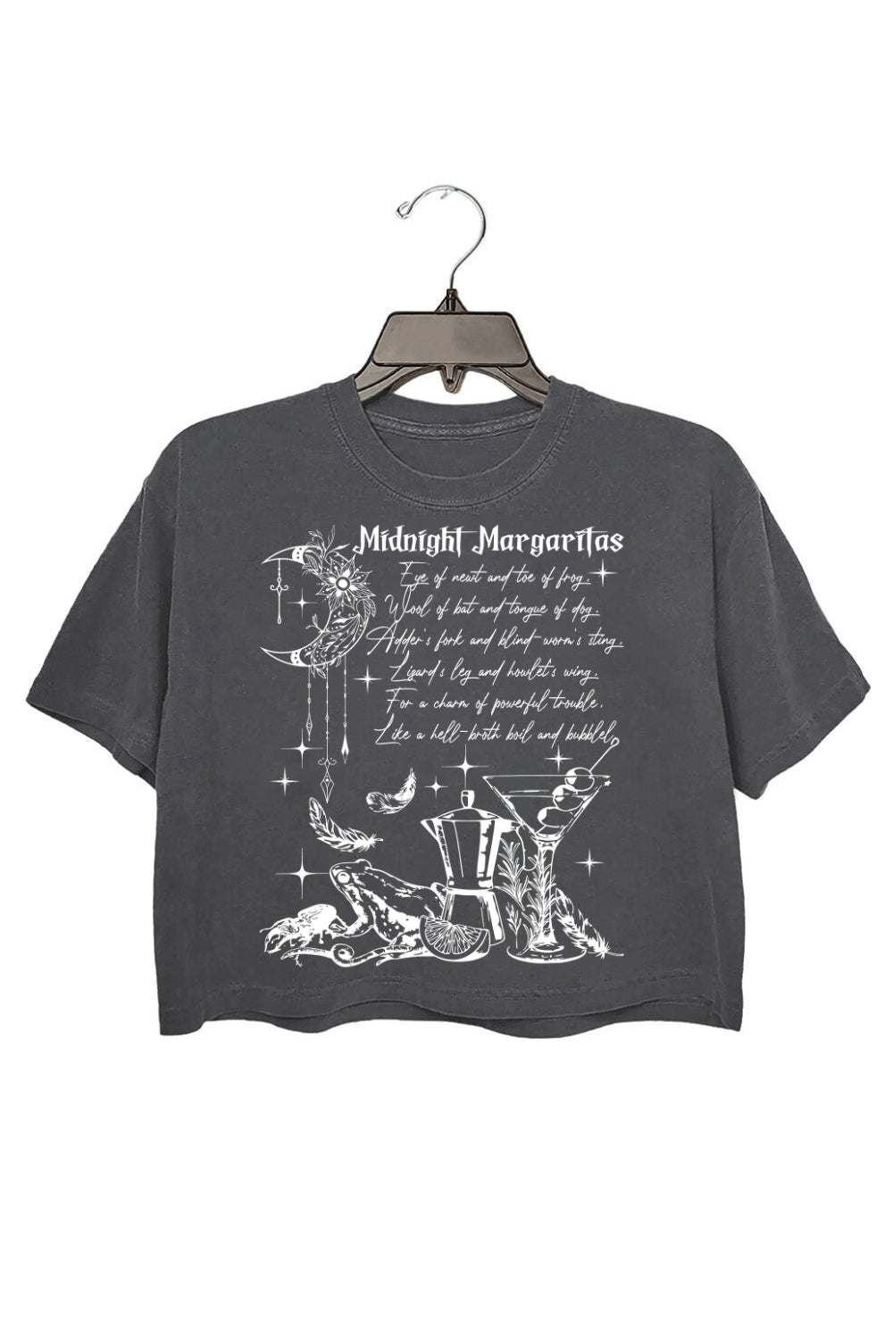 Midnight Margaritas Halloween Crop Top For Women