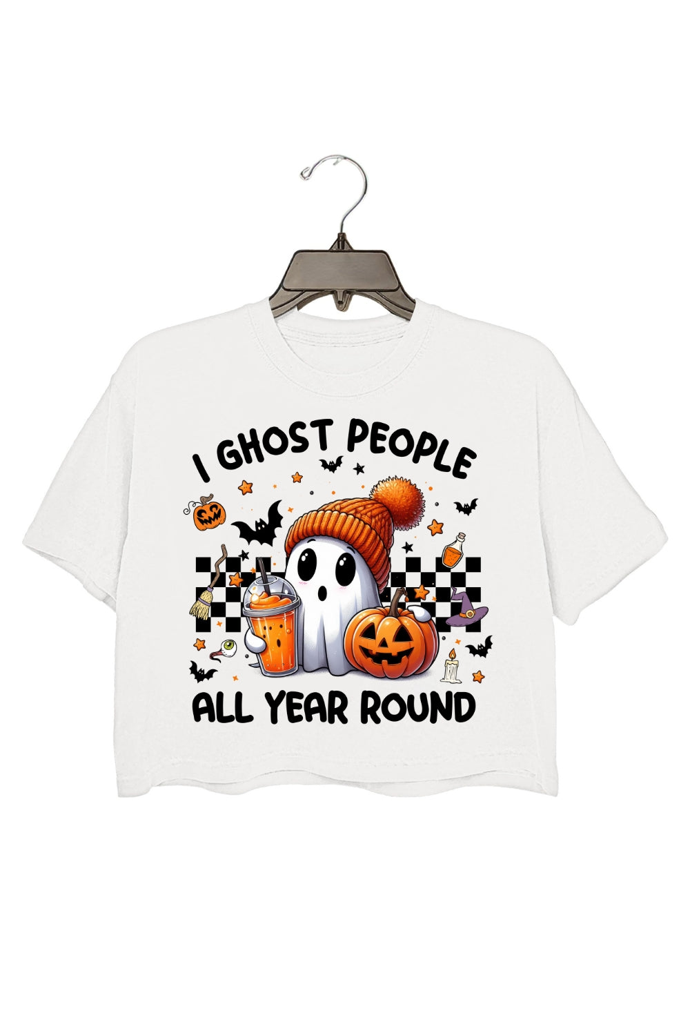 I Ghost People All Year Round Crop Top For Women