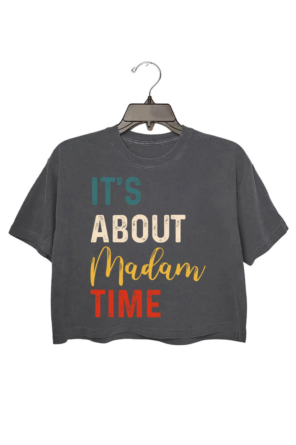 It's About Madam Time Crop Tee For Women