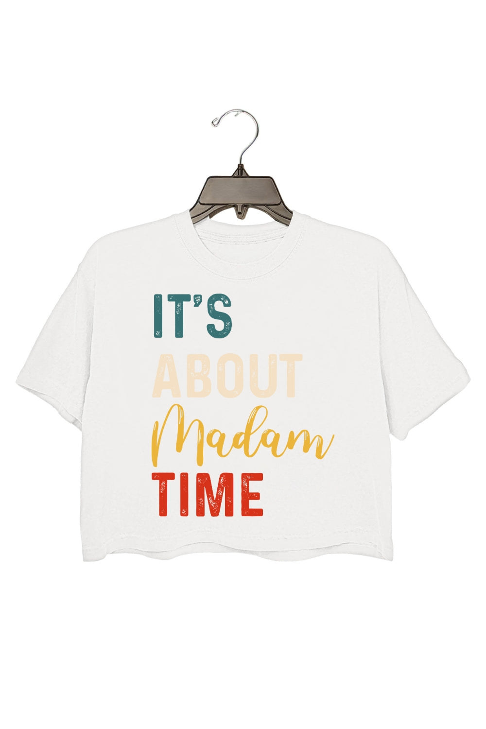 It's About Madam Time Crop Tee For Women