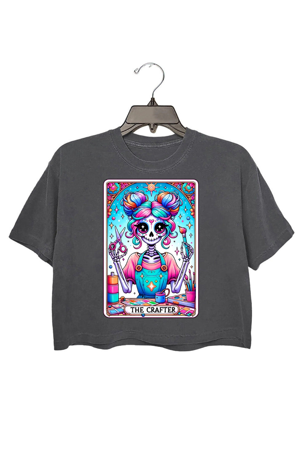 The Crafter Tarot Card Crop Top For Women