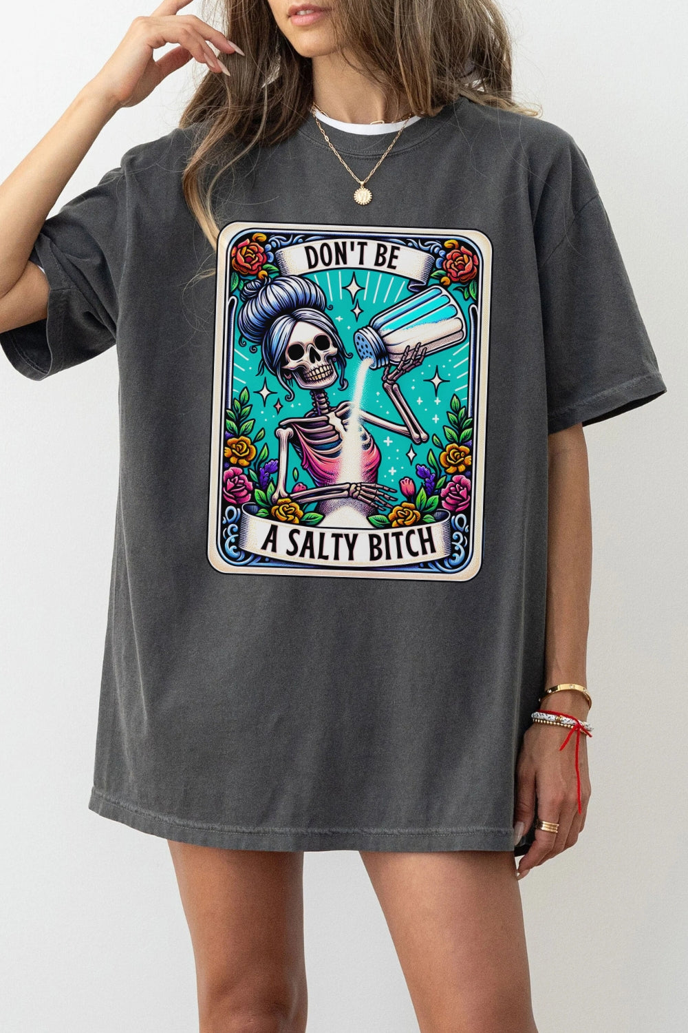 Don't Be A Salty Bitch Tarot Card Tee For Women