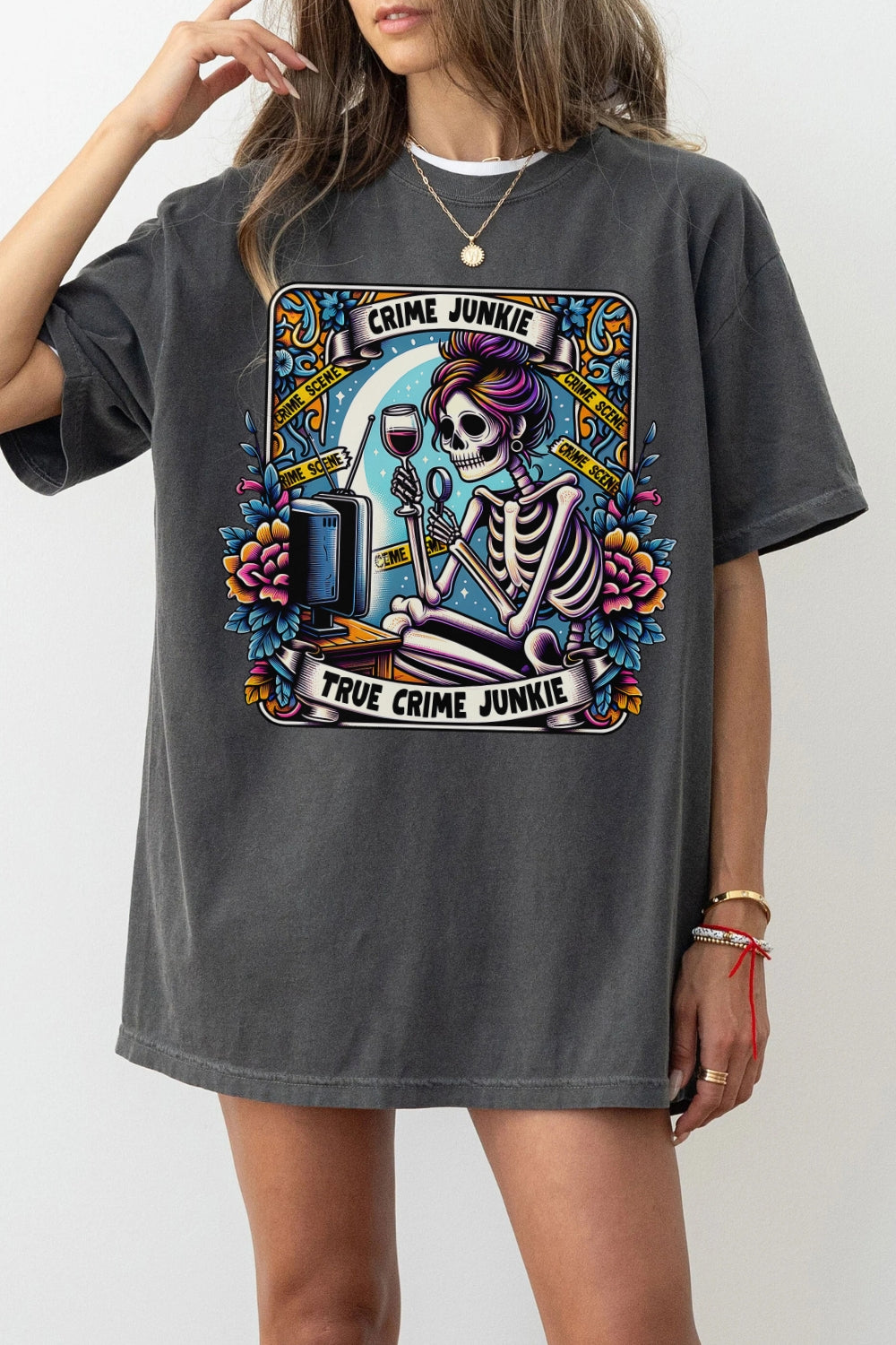 The True Crime Junkie Tarot Card Tee For Women