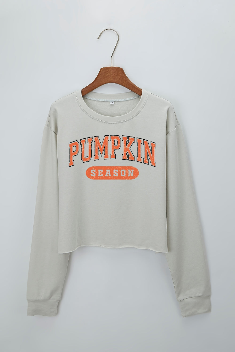 Pumpkin Season Crop Sweatshirt For Women