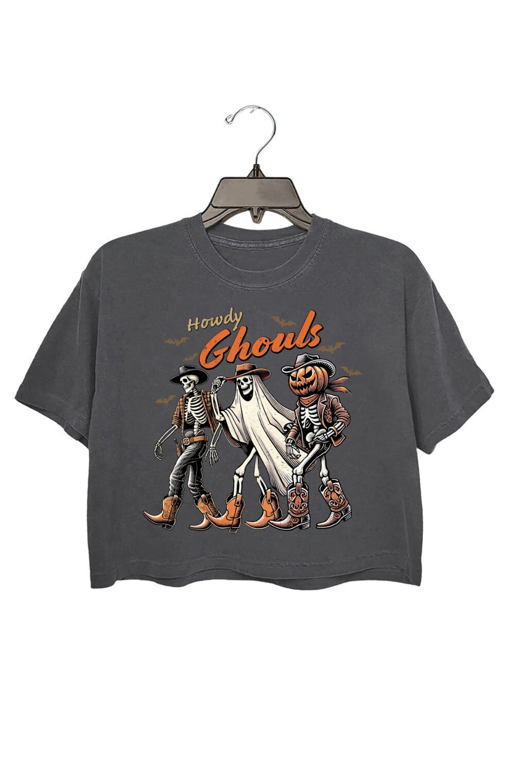 Howdy Ghouls Halloween Crop Top For Women