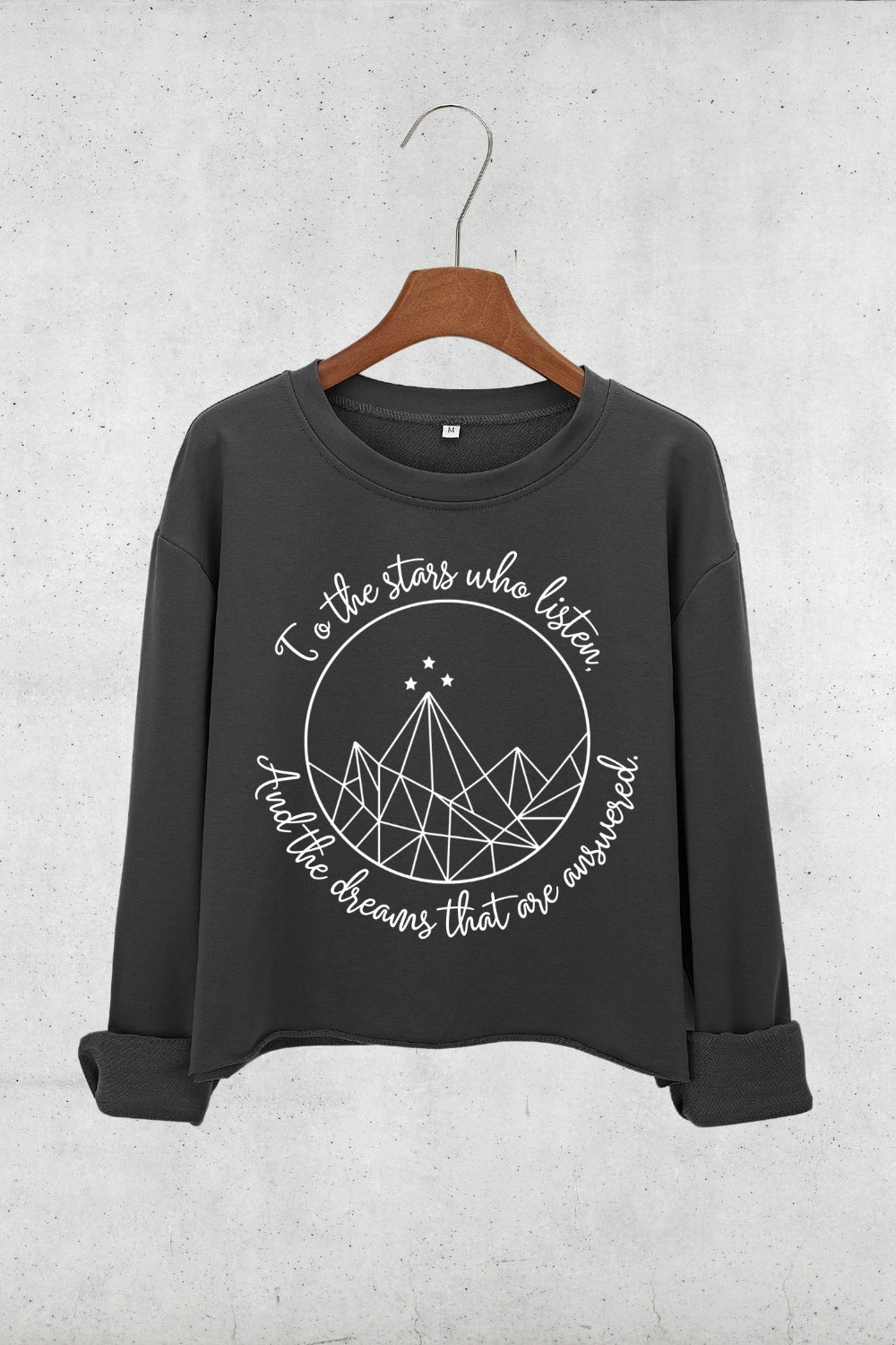 ACOTAR To the stars who listen and the dreams that are answered Crop Sweatshirt For Women