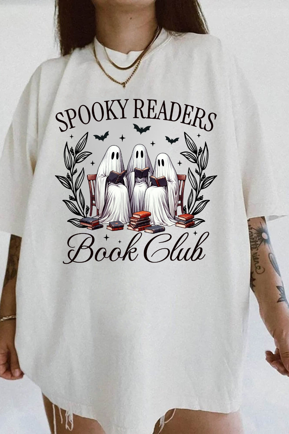 Spooky Readers Book Club Tee For Women